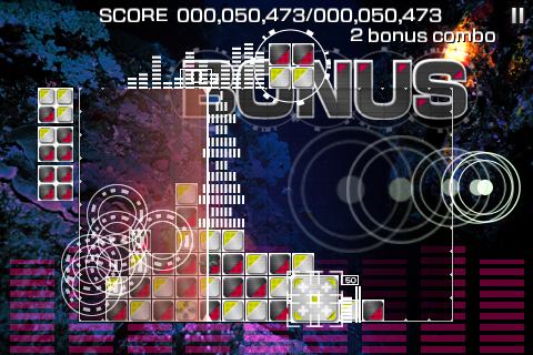 Screenshot LUMINES™ – Touch Fusion Screenshot LUMINES™ – Touch Fusion